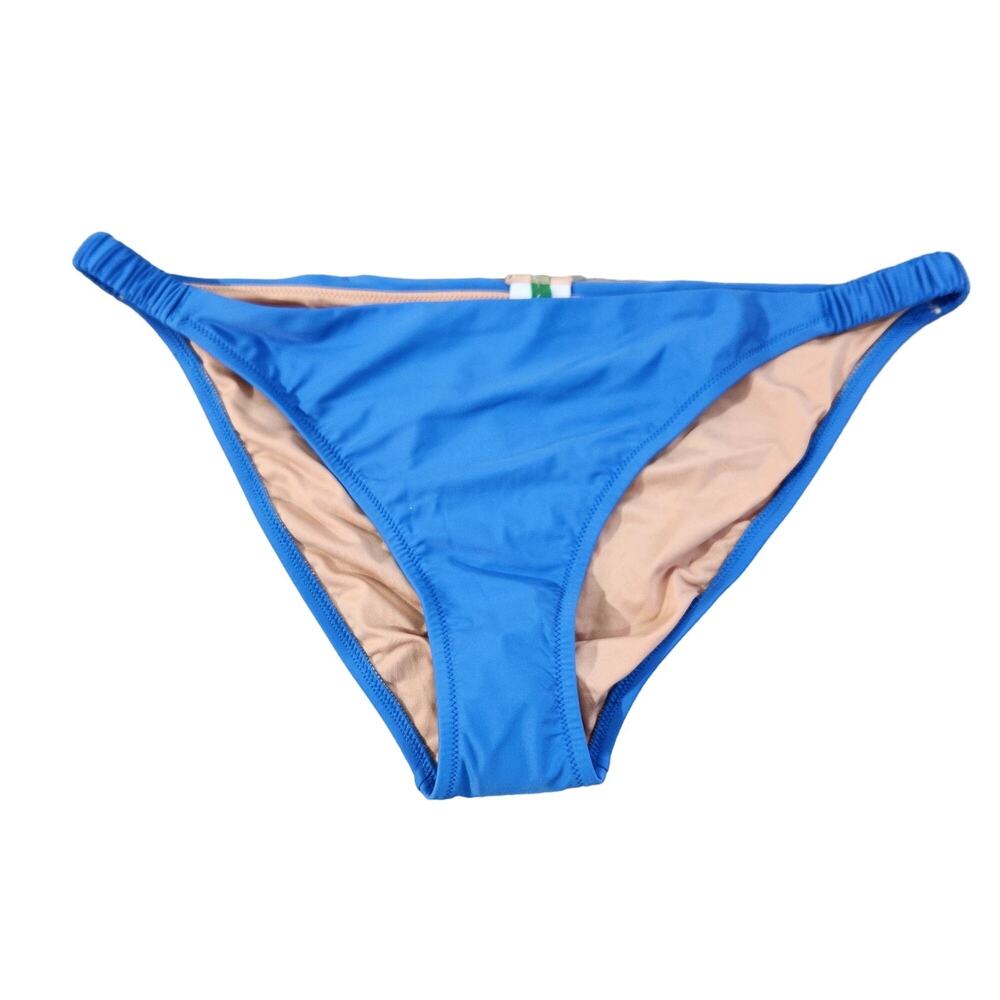 J. Crew Blue Scrunchie Strap Bikini Bottom New With Tags Womens Size XL